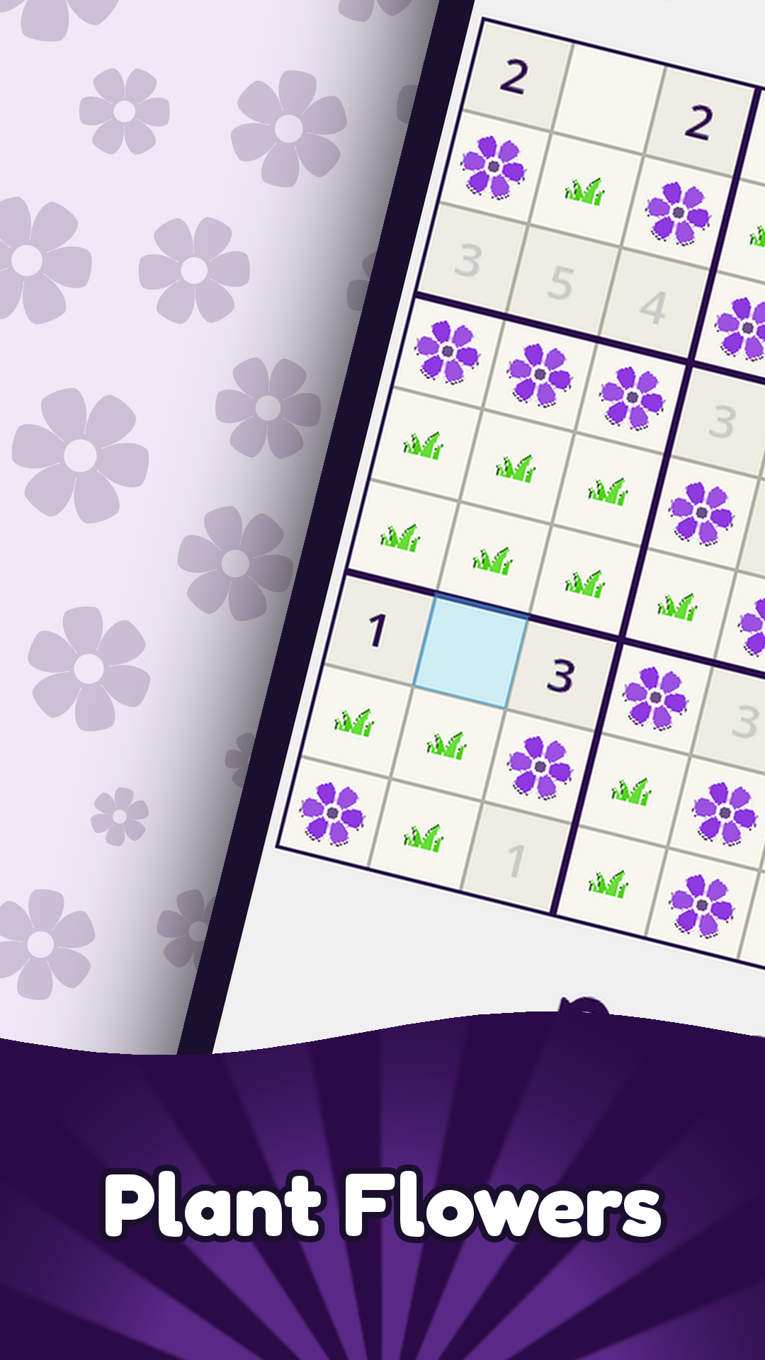 Hanadoku screenshot: plant flowers